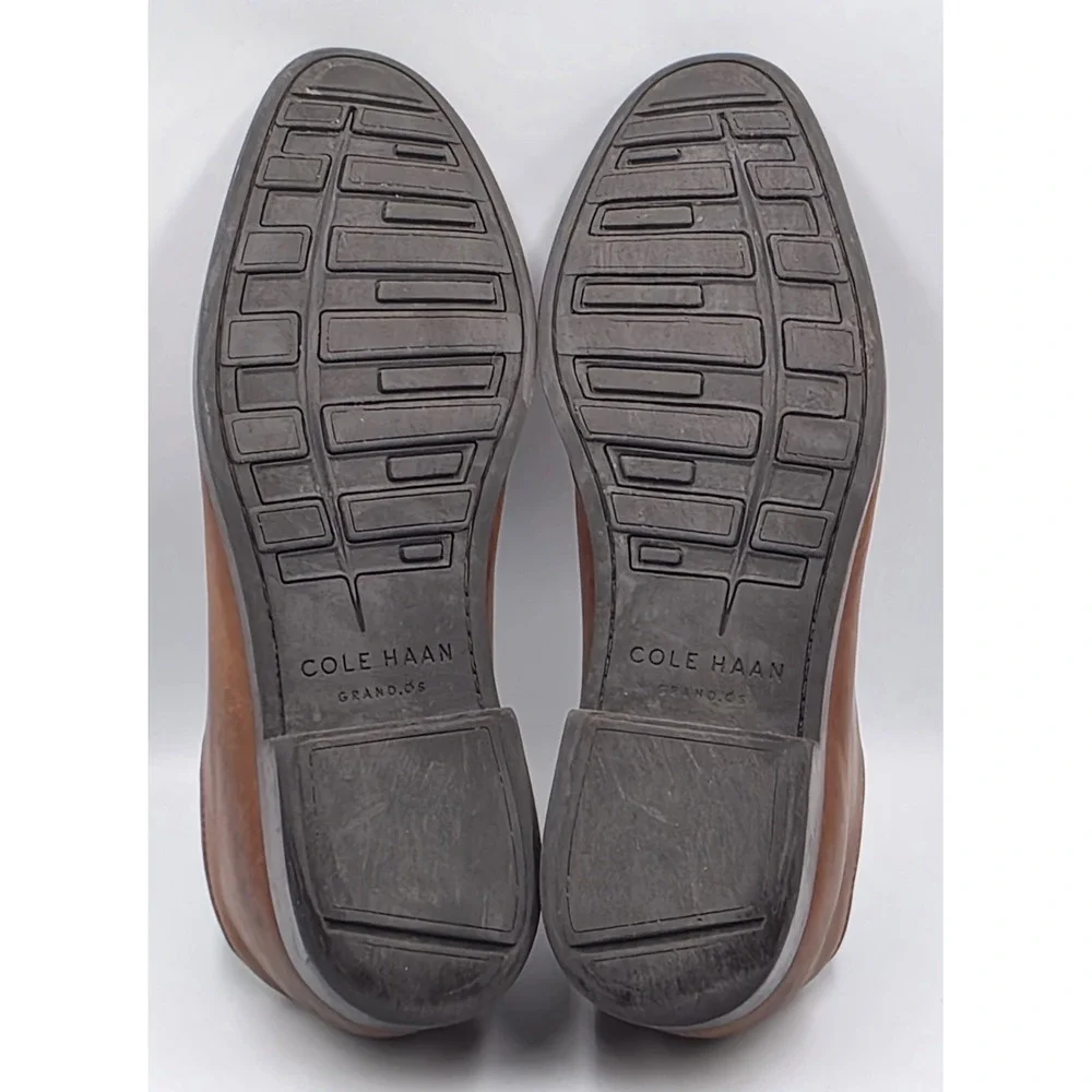 Cole Haan Jefferson Grand Brown Leather Plain Toe Oxford Shoes Mens 10.5M